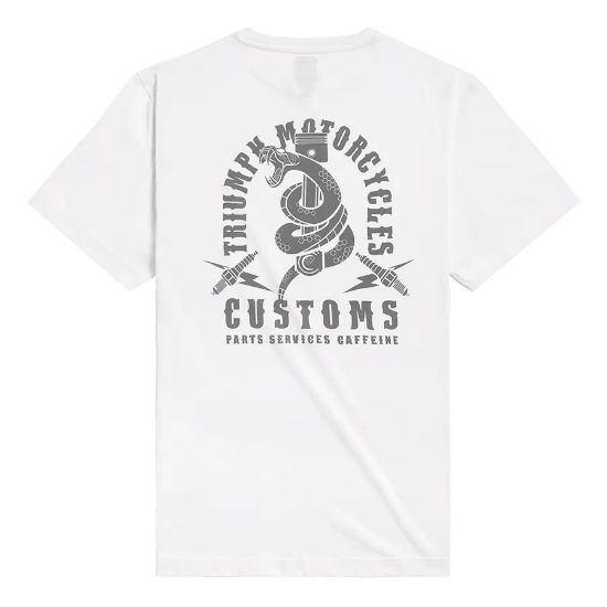 Picture of Snake Pit White/Grey Graphic Men's Tee