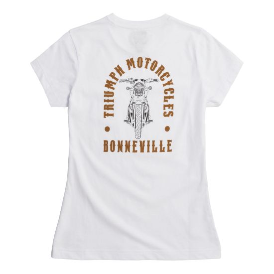 Picture of Bonneville T120 Ladies White T-Shirt