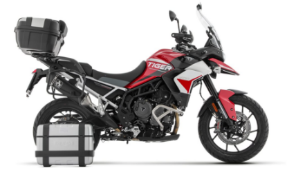 Picture of Arrow Exhaust Tiger 900 Veloce Dark Aluminium Carbon (2020-2023) Pannier Friendly 