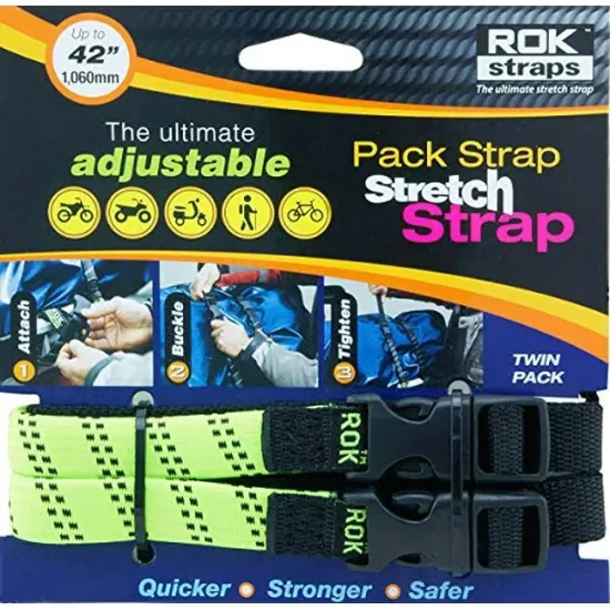 Picture of Rok Straps Pack Stretch Strap 2 Pack Green/Black