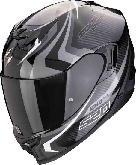 Picture of Scorpion 520 AIR TERRA BLACK SILVER WHITE Helmet